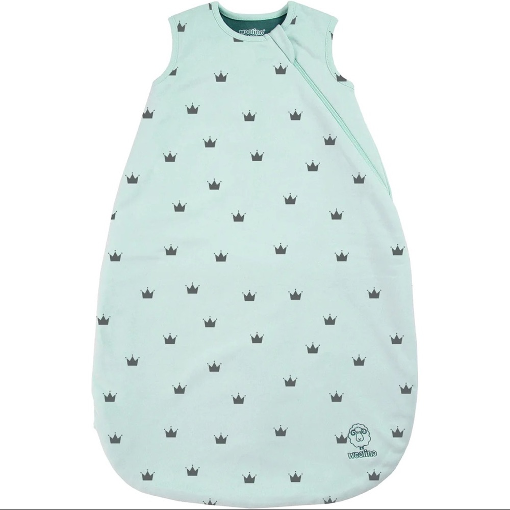 Woolino® 4 Season Baby Sleep Bag in Green Crown